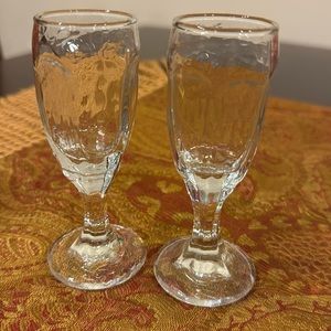 Set of 2 Libbey Cordials